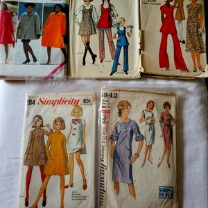 Bundle of 5 70s/80s sewing patterns